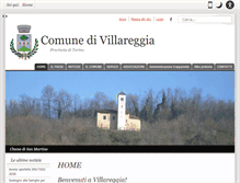 Tablet Screenshot of comune.villareggia.to.it